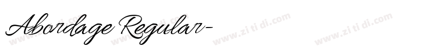 Abordage Regular字体转换 Abordage Regular字体转换